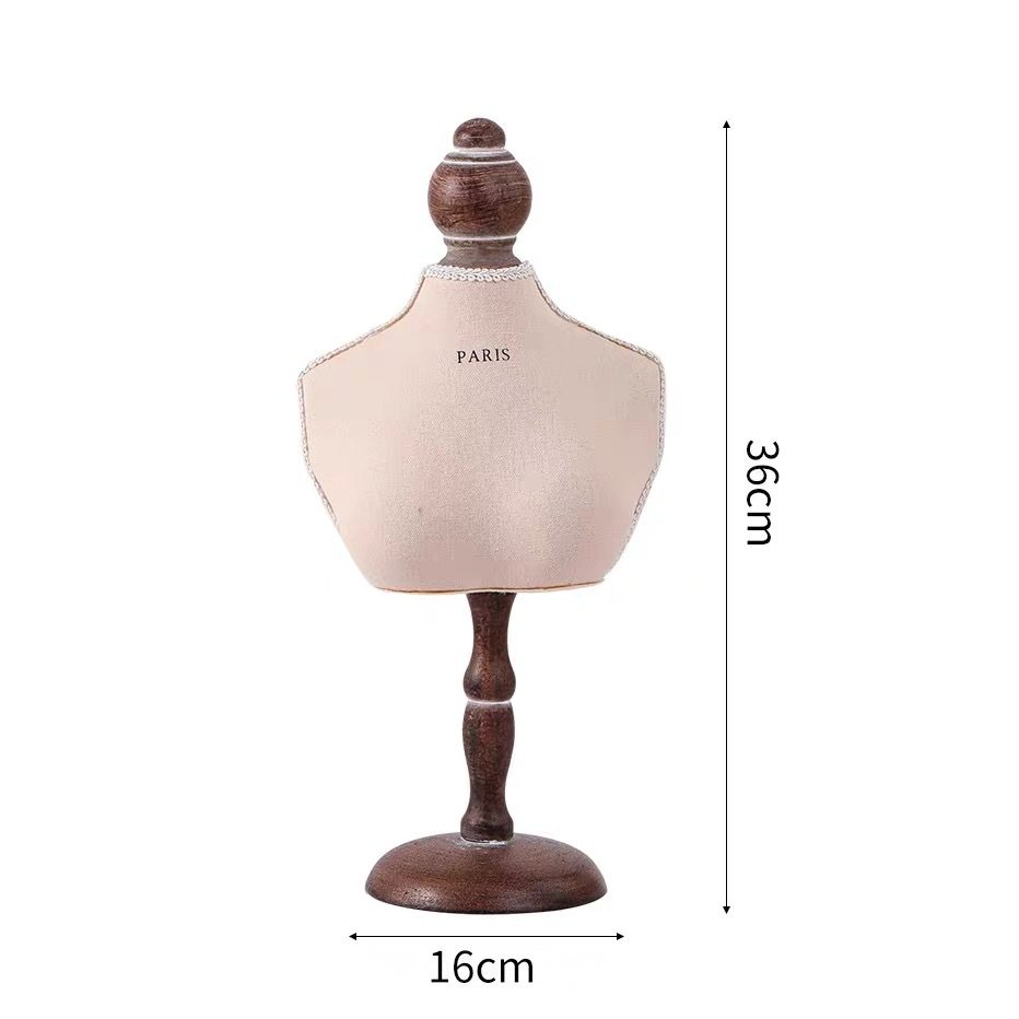 复古半身人像模特包布首饰展示架