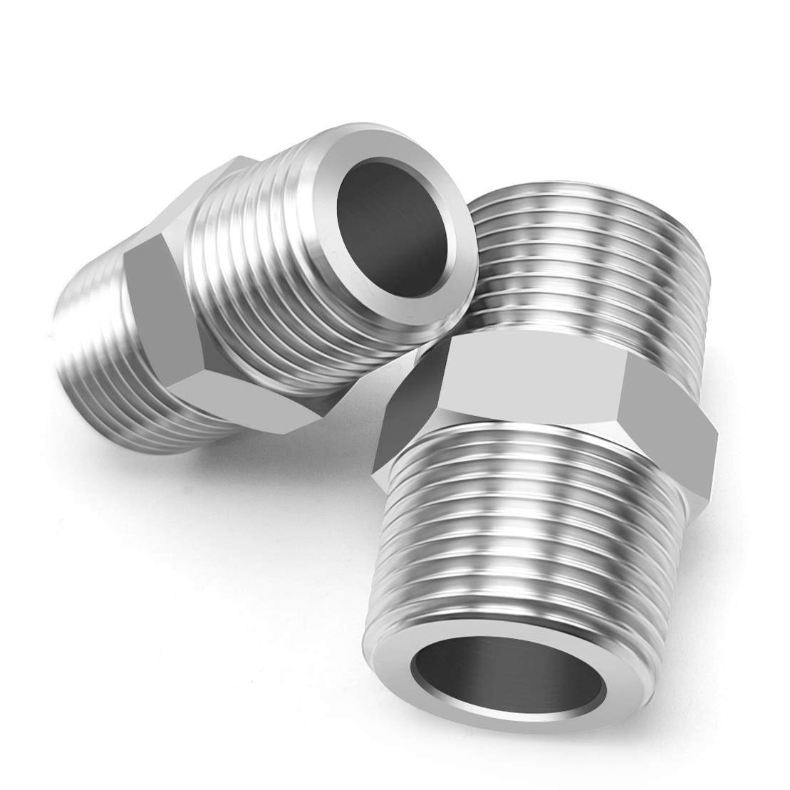 304不锈钢变径转换加厚双外螺纹外螺纹直接头1/2/3/4/6点/ 1英寸,五金/工具,管接头,淘宝优惠券,粉丝福利购,淘宝优惠卷