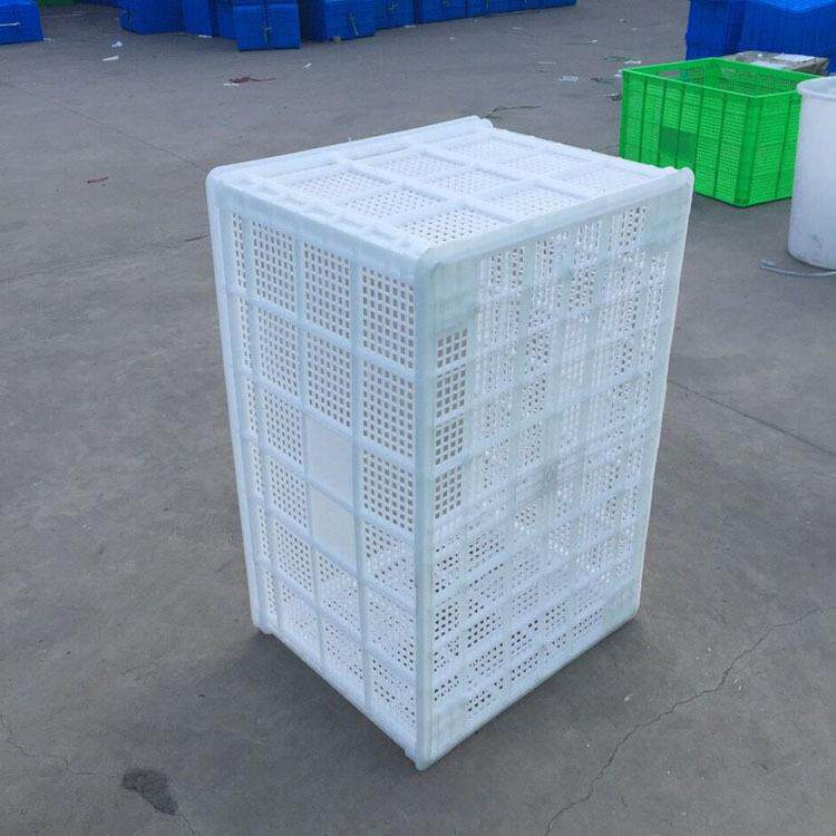 如顺周转1塑料大号白塑色加厚米筐筐长方MHN形料筐