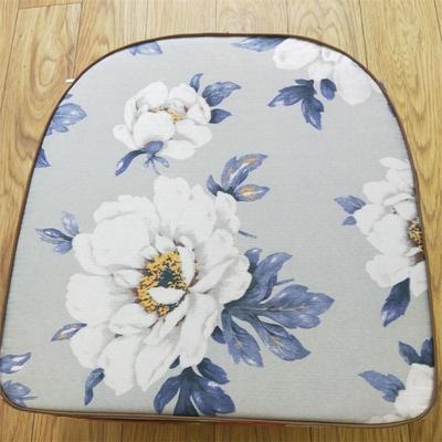 马蹄椅子竹藤椅U型藤椅坐垫加厚椅垫半圆可拆洗专用座垫u形垫子硬