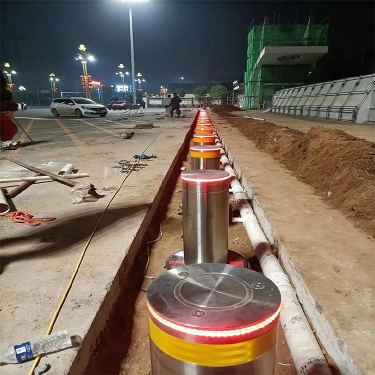 中铠全自动升降柱 重要大门防护用地埋式升降柱设备 自动升降柱