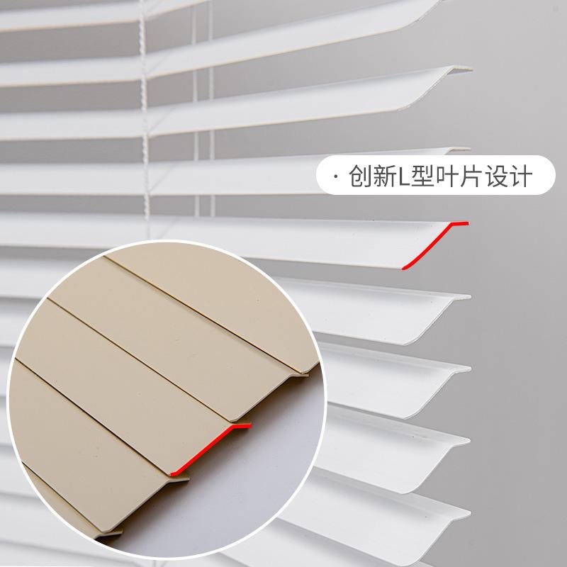 yPVC厂字c百叶窗帘帘室免打孔卫生间型厕所浴简约现代动遮光升降