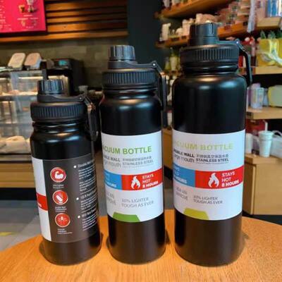 1000ml Water Bottle Keeps Cold Cool and Heat Stainless Steel
