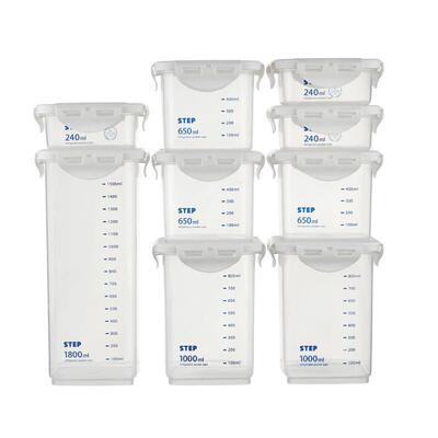Household plastic transparent sealed storage tank
