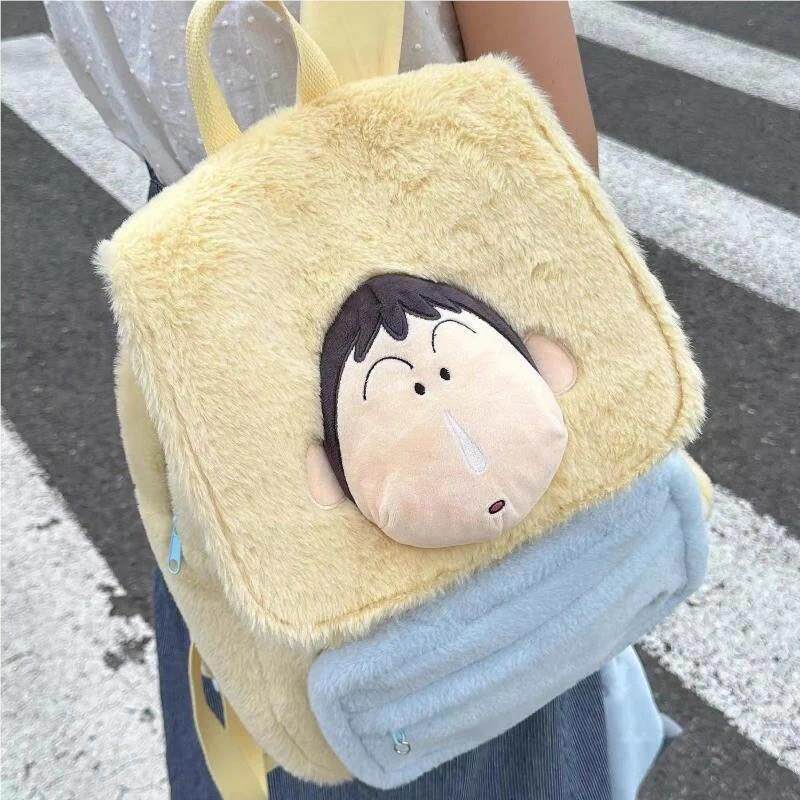 系日阿呆绒通包可爱双肩包超萌少女卡休I6tEh5xW闲背包学生上课通