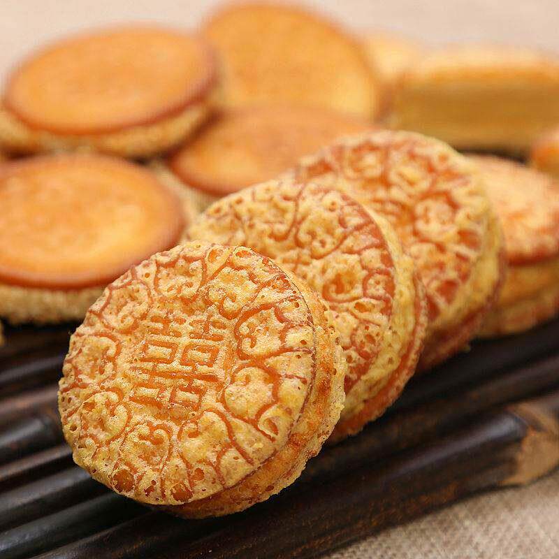 金华小吃欧麦郎举个栗子绿豆糕饼干 板栗糕经典美味零食点心300克