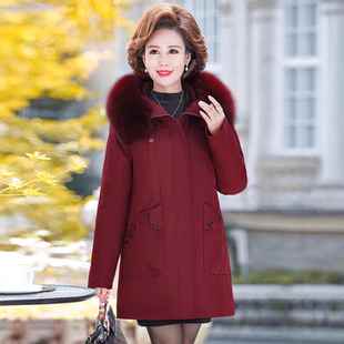 可妈拆卸 881柜外羽绒服女里活面妈老人加厚活白鹅绒冬装 正品 撤48