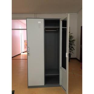 北京铁皮更衣柜二门三门双门更衣柜员工宿舍六门换衣柜带锁储物柜