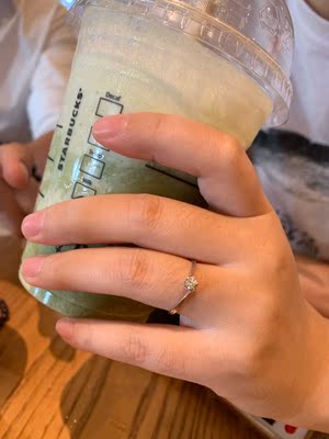 金嘉福18k金钻石女雪花款六爪钻戒买后三个月使用谈缺点！