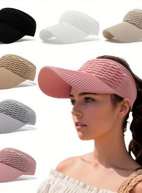 L 19831 Outdoor Sun Hat Women 韩版空顶遮阳帽
