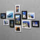 背景相册贴免贴打孔照片简约现代组合相片墙墙挂墙相框装 饰创意墙