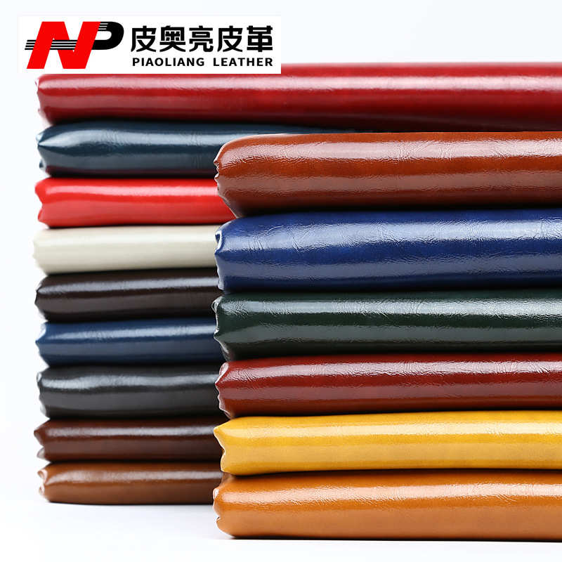 皮奥亮现货供应油蜡皮 1mmPU复合棉绒人造革 汽车DIY软包材料