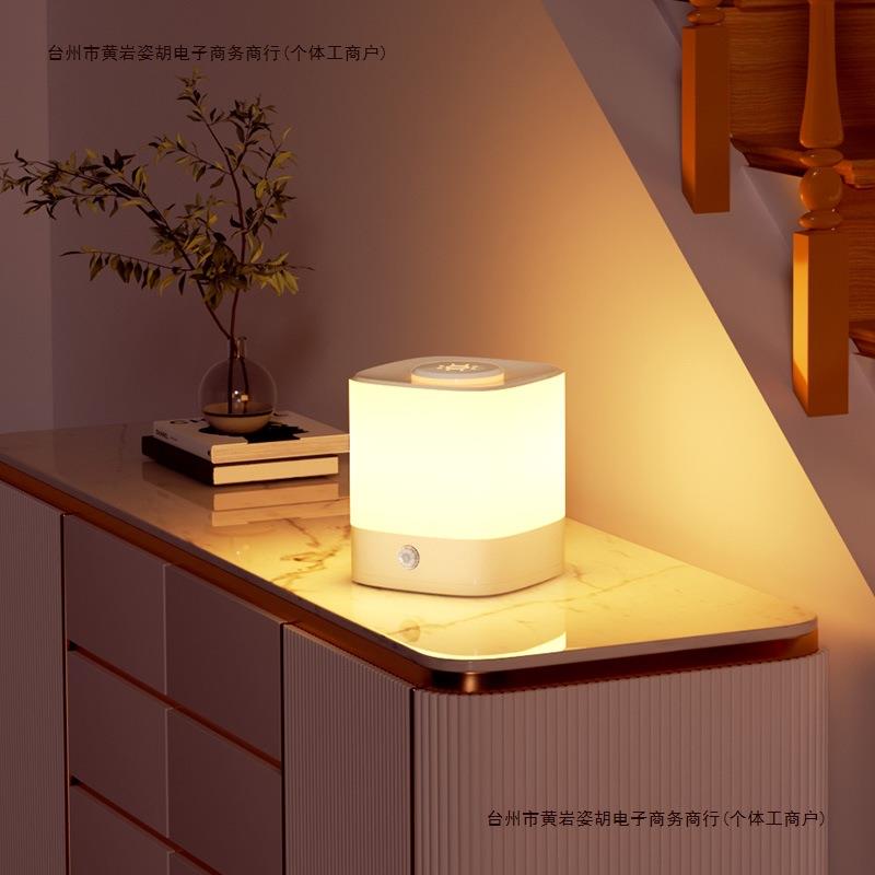 智能人体感应灯走廊卫生间小夜灯起夜床头拍拍灯睡眠过道充电包邮