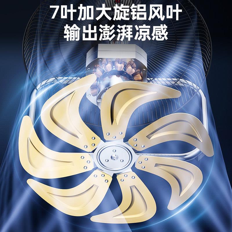 边摇趴FK-450地扇工业扇家用大率落地功电风头扇工厂林商用强力坐