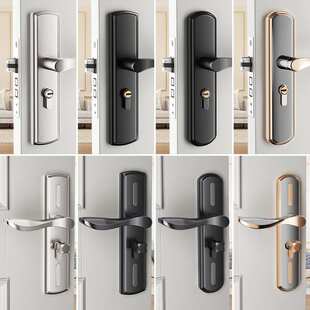 通用型房门木门锁具免改孔可调节门把手手柄执手卧室室内门锁家用