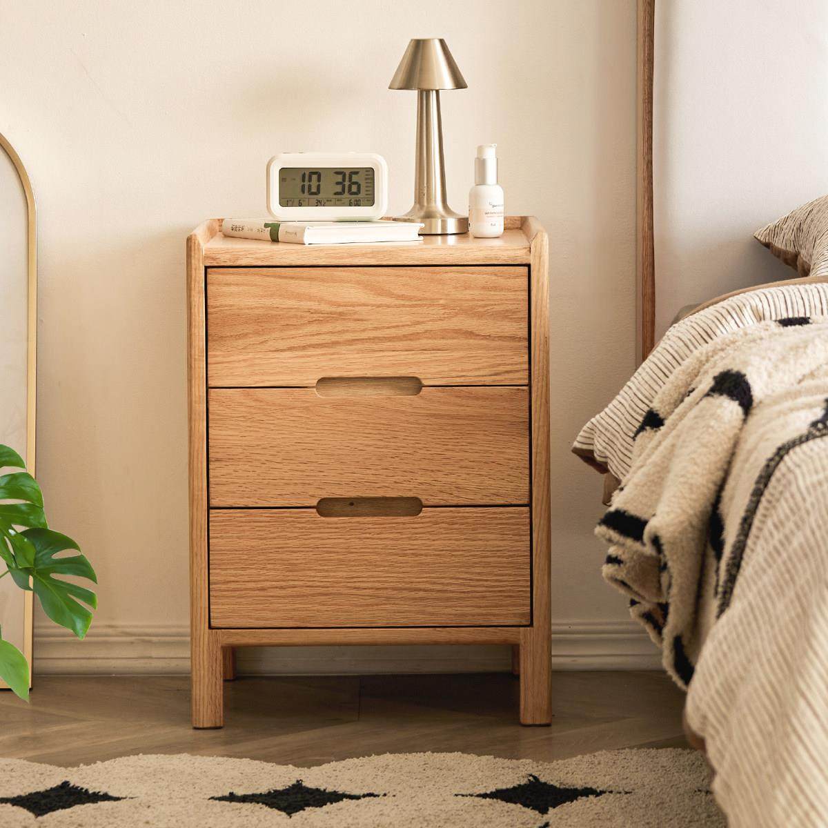 七半云全实木床头柜简约现代北欧橡木家用卧室床边柜子抽屉收纳柜,住宅家具,床头柜,淘宝优惠券,粉丝福利购,淘宝优惠卷