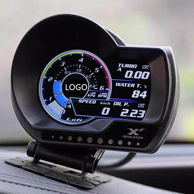 LUFI XF OBD2 汽车数字涡轮增压油压油温转速电压真空表赛车仪表