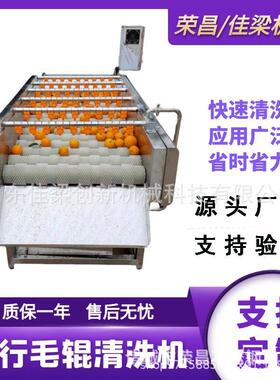 佳梁山药地瓜去皮清洗机芋头萝卜魔芋土豆平行毛辊清洗设备商用