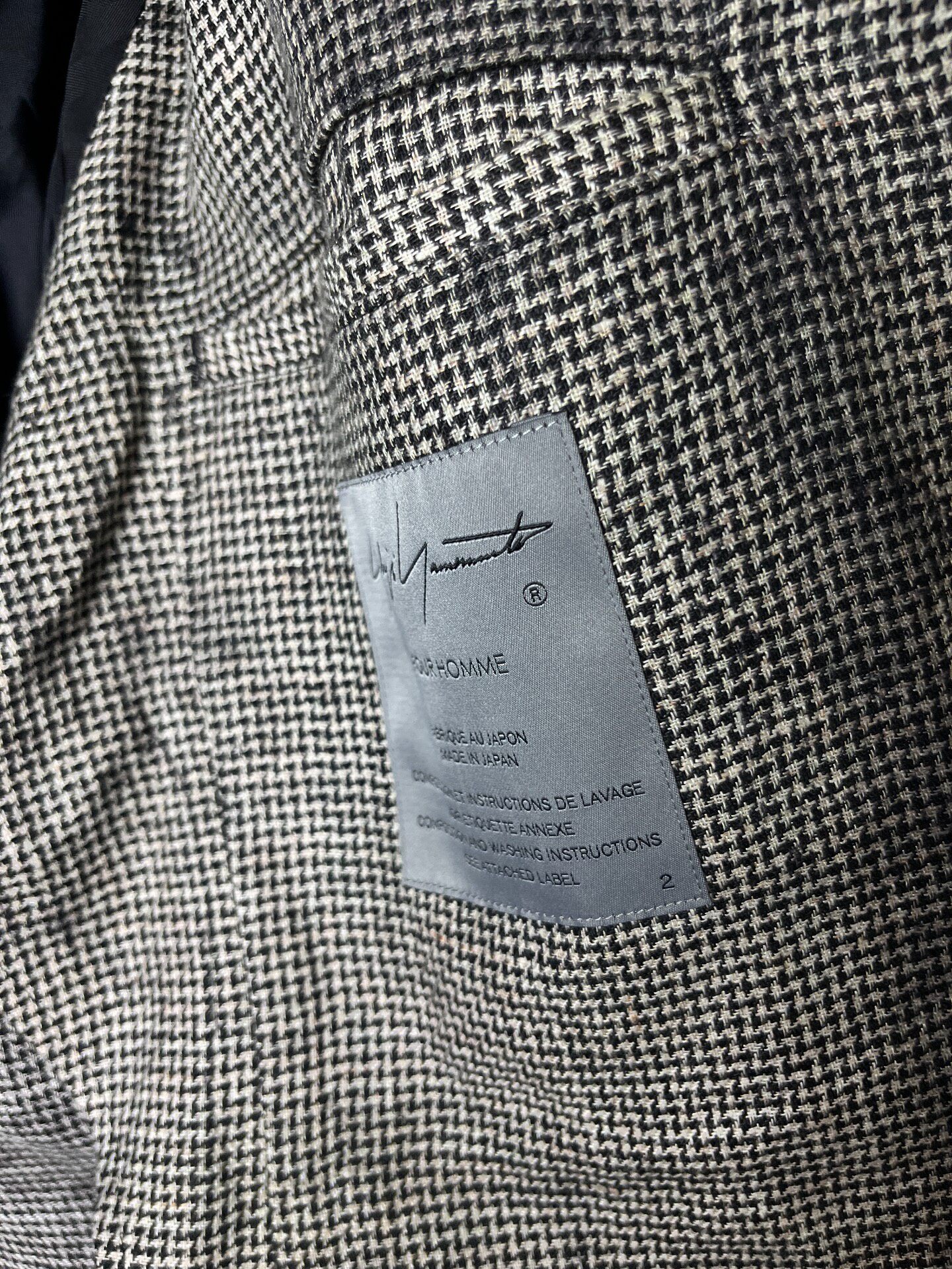 Yohji Yamamoto 24SS Oversized Hand-Painted Jacket — back