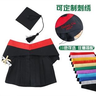 毕业熊公仔袍衫博士帽学士服硕士泰迪熊卡通礼物玩偶娃娃订造大号