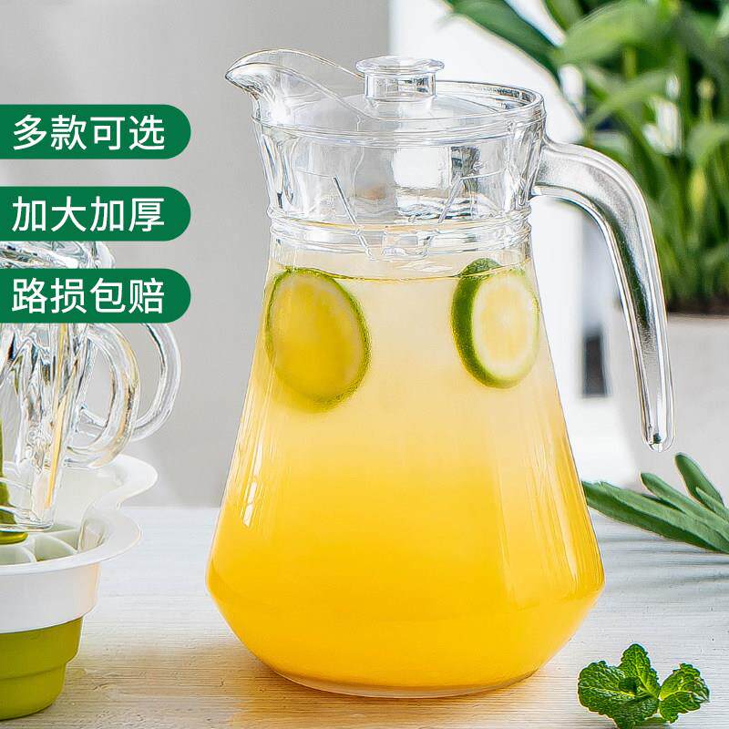 冷水壶玻璃耐热高温凉茶壶凉白开水杯冷水壶家用冷水壶大容量鸭嘴