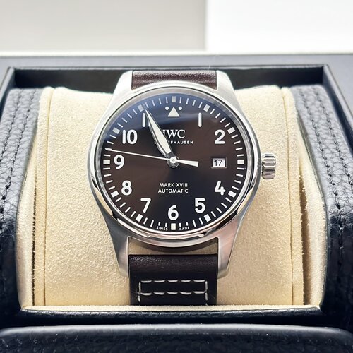IWC万国飞行员马克十八98新钢皮自动机械腕表40MM男表IW327003