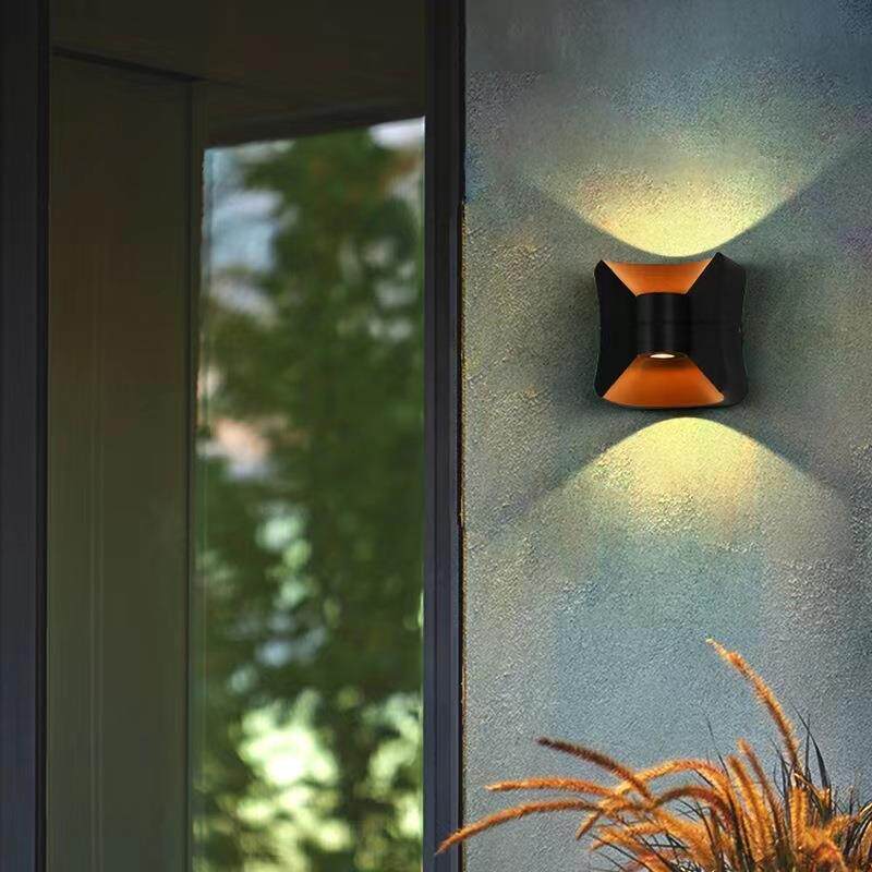 太阳能壁灯户外防水庭院景观氛围灯室外阳台围墙门口洗墙灯免布线