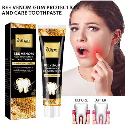 EELHOE Bee Venom Gum Protection Toothpaste - Deep Cleaning f