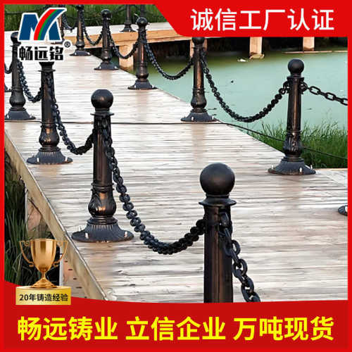 人行道停车场柱铸铁隔离阻 批发车防撞铸铁罗马路障  柱柱桩道路