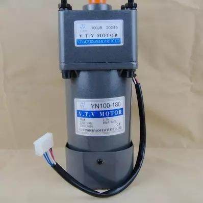 180W调速电机 VTV单相电机齿轮调速马达 YN100-180/100JB50G15