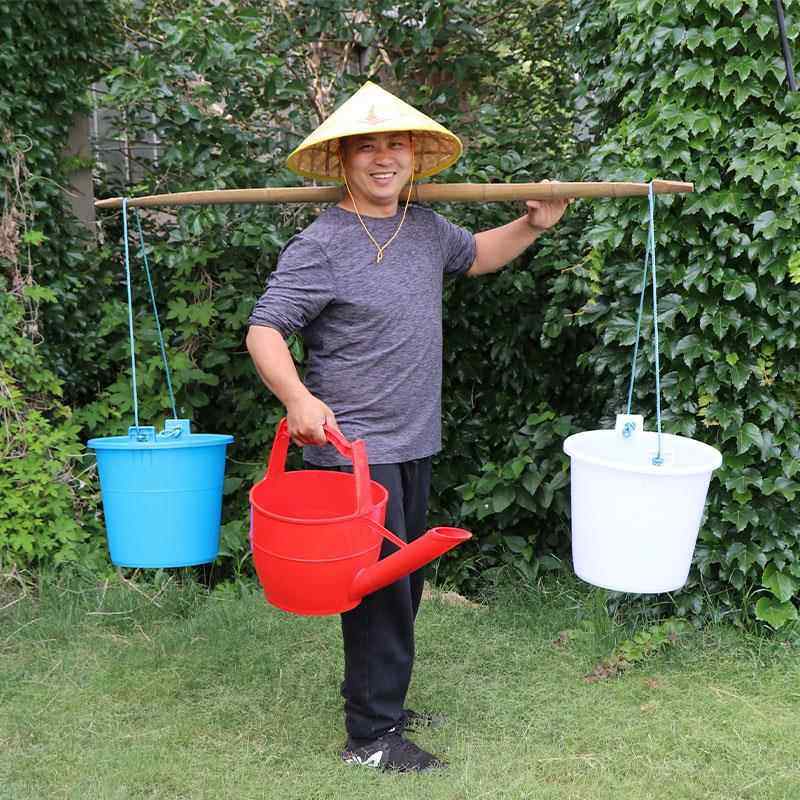 加厚牛筋耐摔熟塑料圆形挑水水桶食品级农村老式双耳肩挑浇水粪桶,农机/农具/农膜,打药桶/配肥桶,淘宝优惠券,粉丝福利购,淘宝优惠卷