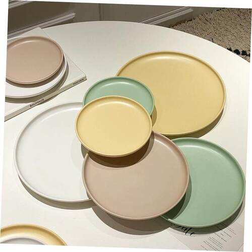 Ceramic dinner plate Round pizza plate Breakfast salad plate