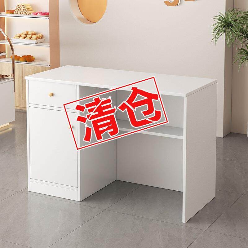 简约小型收银台服装店超市饭店前台电脑吧台柜台美发店铺接待台桌