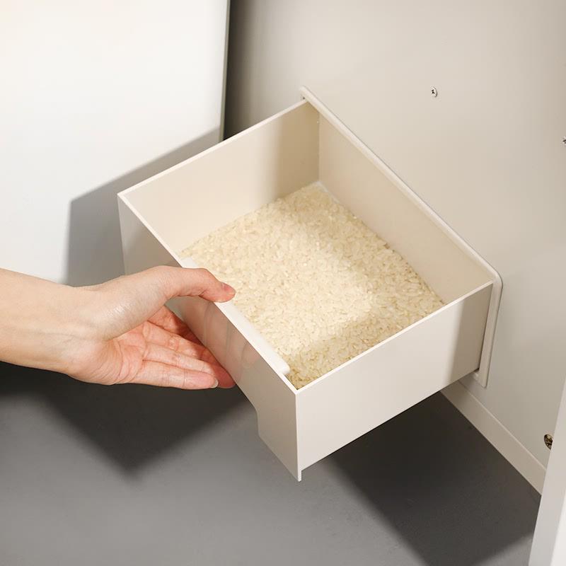 6BUJ 橱柜米箱嵌入式 厨房米桶  家用抽屉式储米柜 米柜拉篮