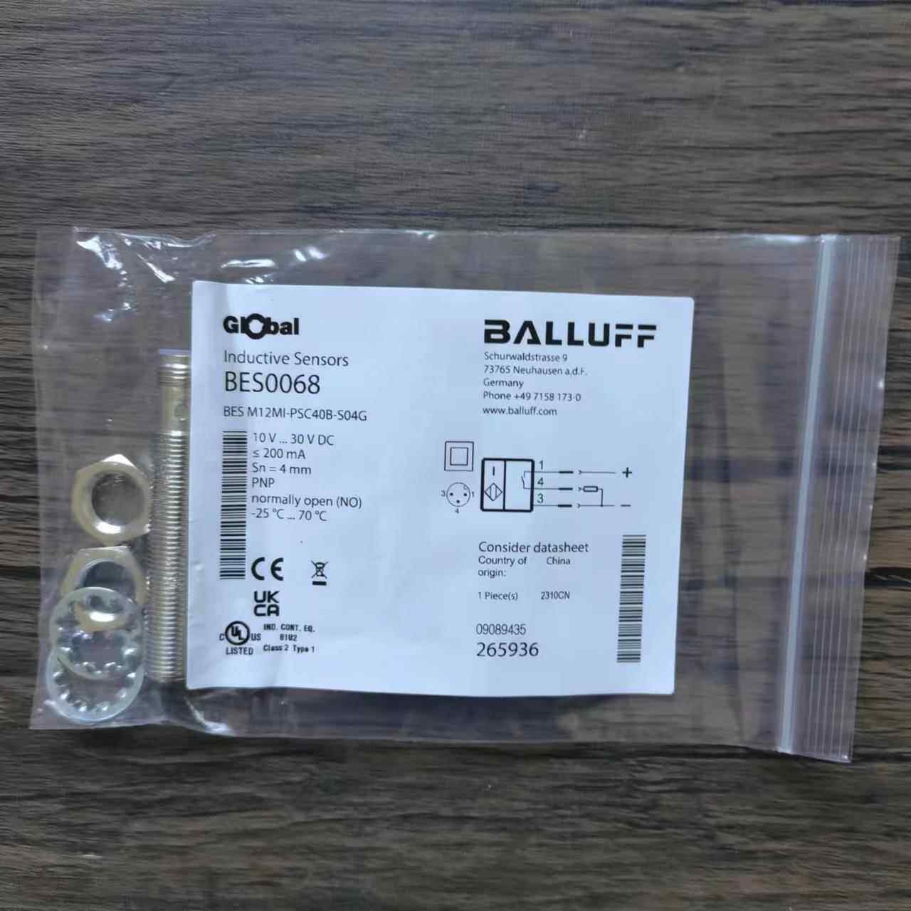 全新原装正品 巴鲁夫 BES0068 BES M12MI-PSC40B-S04G 现货销售