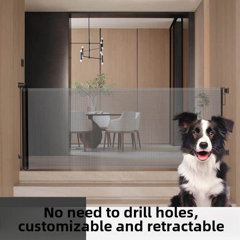 宠物围栏无打孔隔离护栏伸缩安全门儿童婴儿围栏狗笼楼梯隔离