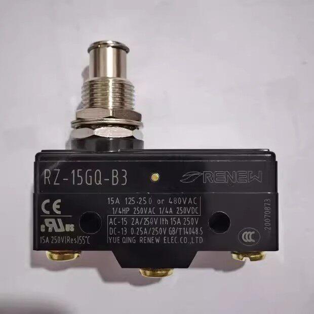 正品兰鸟微动开关 RZ-15GQ-B3 塞柱型面板安装式 银触点 长寿命