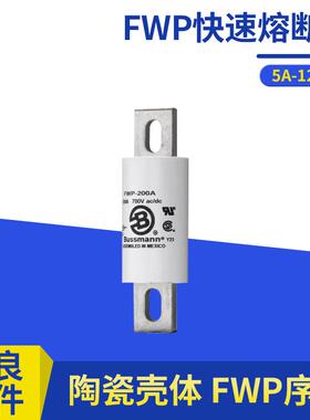 FWP-100C户内式直流熔断器700V100A圆管螺栓式快速熔断器巴斯曼