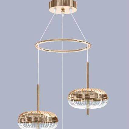 跨境源头工厂三头餐厅吊灯简约现代创意轻奢水晶吊灯餐灯具