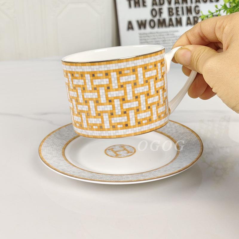 欧格H家金色马拉车茶具套装英式下午茶咖啡具骨瓷茶具全套一整套