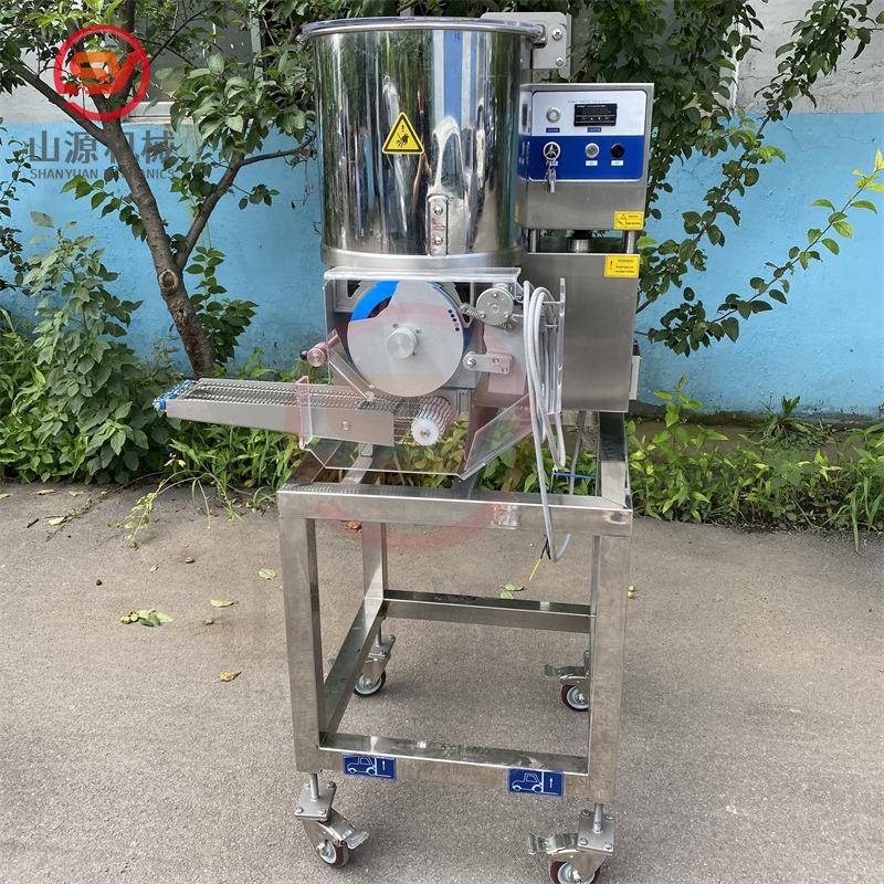 温州鱼饼成型机 全自动不锈钢墨鱼饼成型设备 汉堡虾饼成型机