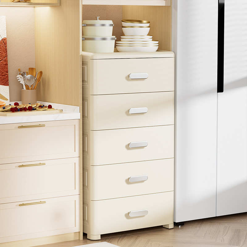 抽屉式收纳柜五斗柜塑料柜零食储物柜置物客厅家用卧室多层床头柜