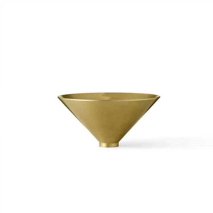 中古简约金色收纳果盘小众台面家居样板间书房客厅玄关器皿装饰品