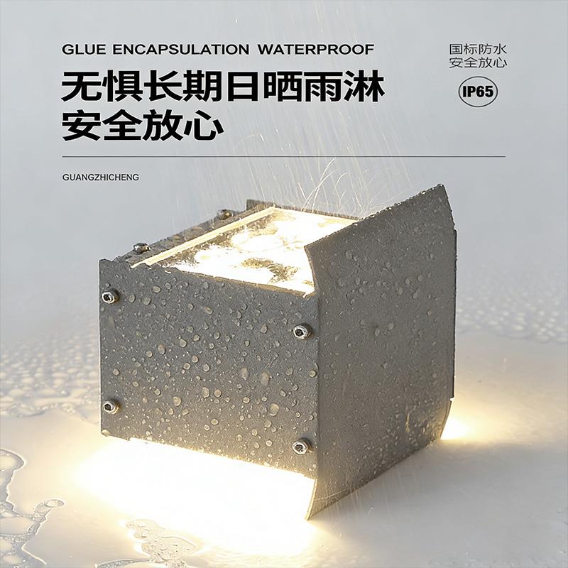 led灯户外壁院子别墅大光柱子GZC-STBD灯防水亮化门双头壁挂式束