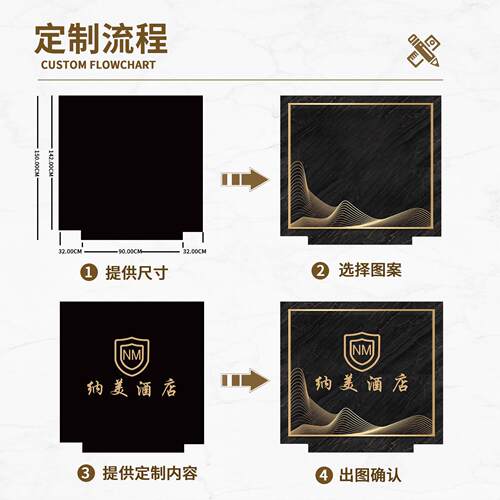 电梯轿厢地板专用地垫高端皮革地垫地毯商用酒店防滑垫子仿大理石