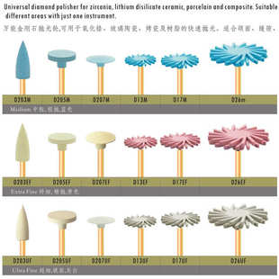 氧化锆抛光专用金刚石磨轮磨头 锋利快速轻巧不产生高温镜面抛光