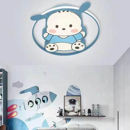 儿童房吸EJN顶灯男孩女可爱卡D通间房L孩E现代简约全光谱护眼卧室