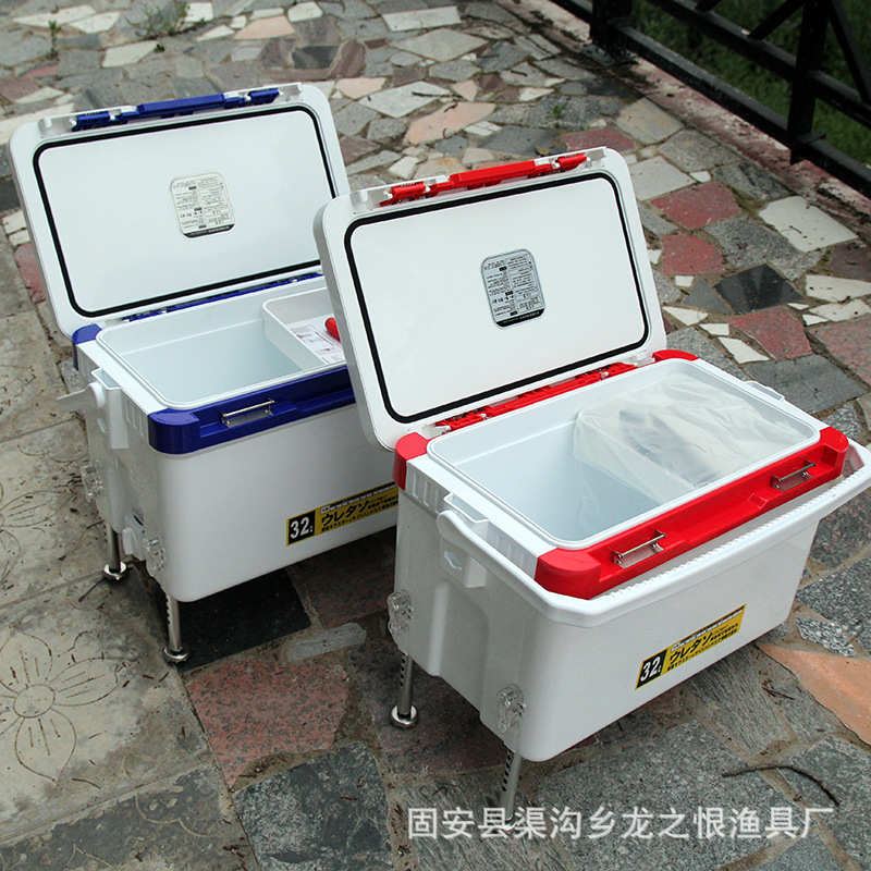 黑坑钓箱钓鱼箱钓鱼箱带35升38升45升带升降脚装鱼箱硬体台钓保温