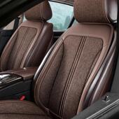 耐汽车坐垫亚麻四季 透用气磨座垫半包马垫轿车座 通600座套鞍夏季