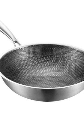 Stainless Steel Wok Cookware Accessories Pan Woks for Gas